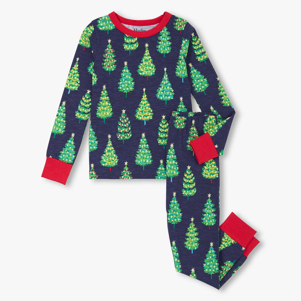 Bottle Brush Stretch Cotton Pajama Set