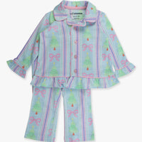 Merry Bow Dreams - Ruffle Flare Pajama Set