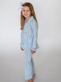 Merry Bow Dreams - Ruffle Flare Pajama Set