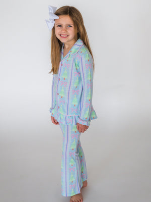 Merry Bow Dreams - Ruffle Flare Pajama Set