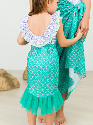 Mermaid Tail Skirt Cover-Up