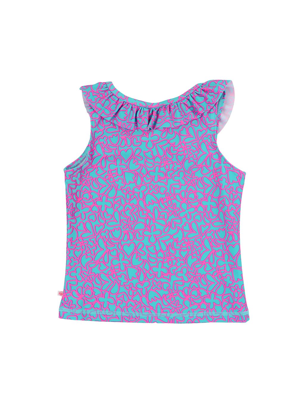 Neon Glow - Active Ruffle Tank Top