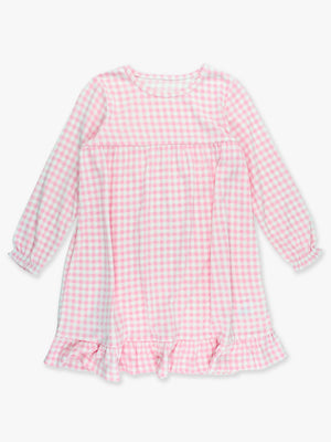 Pink Gingham - Pajama Nightgown