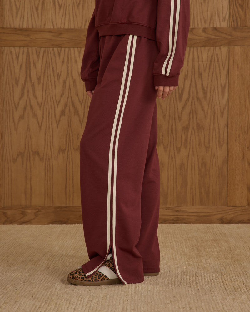 Track Pant - Burgundy