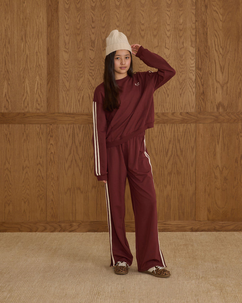 Track Pant - Burgundy