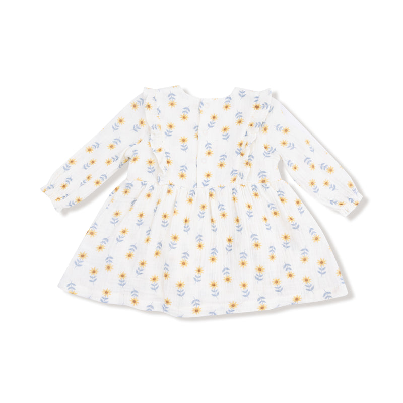 Western Sunflower - Ruffle L/S Bubble w/ Skirt