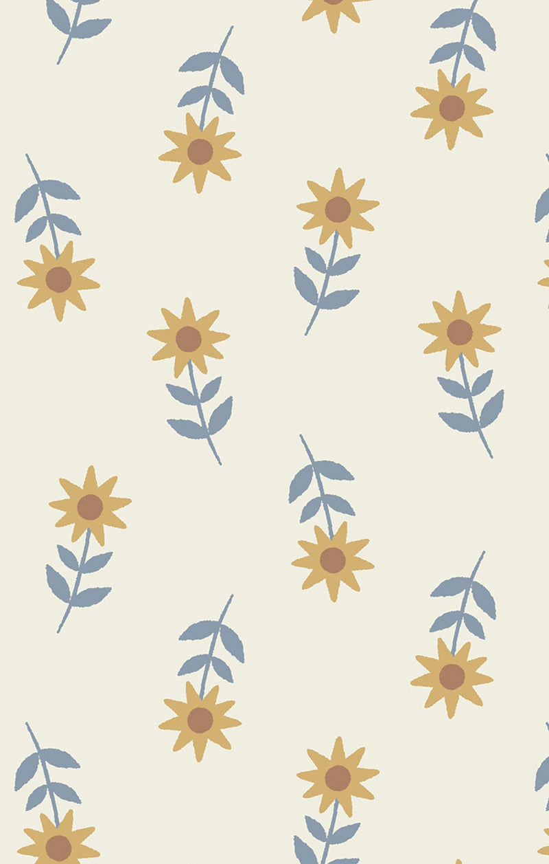 Western Sunflower - Dress with Eyelet Trim & Ribbed Legging