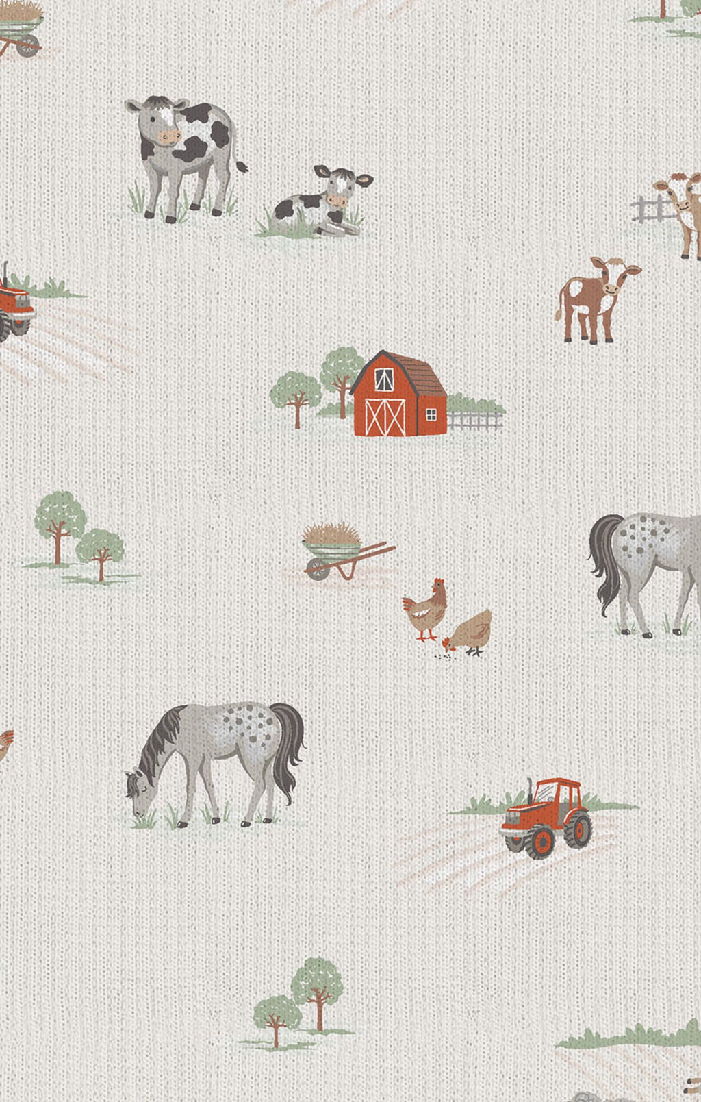 Little Farm - 2 Way Zipper Footie