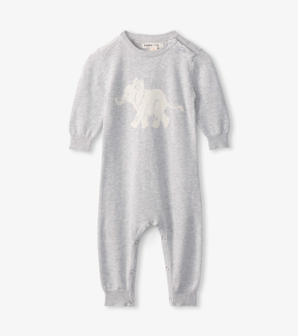 Baby Elephant Sweater Romper