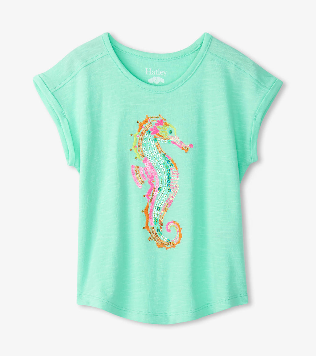 Painted Seahorse Relaxed Tee