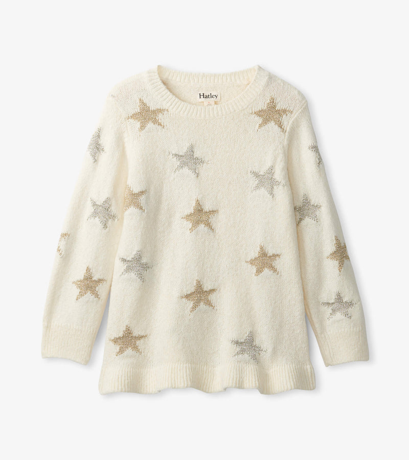 Golden Starlight Relaxed Sweater