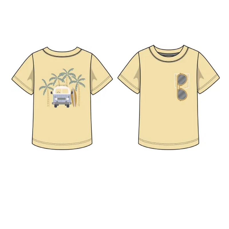 Surf Truck Top - Light Yellow
