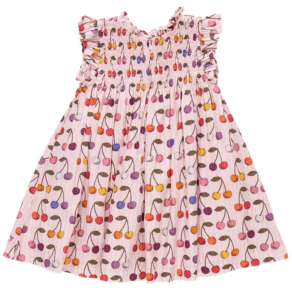 Girls Stevie Dress - Cloud Pink Cherry