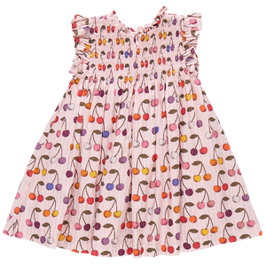 Girls Stevie Dress - Cloud Pink Cherry