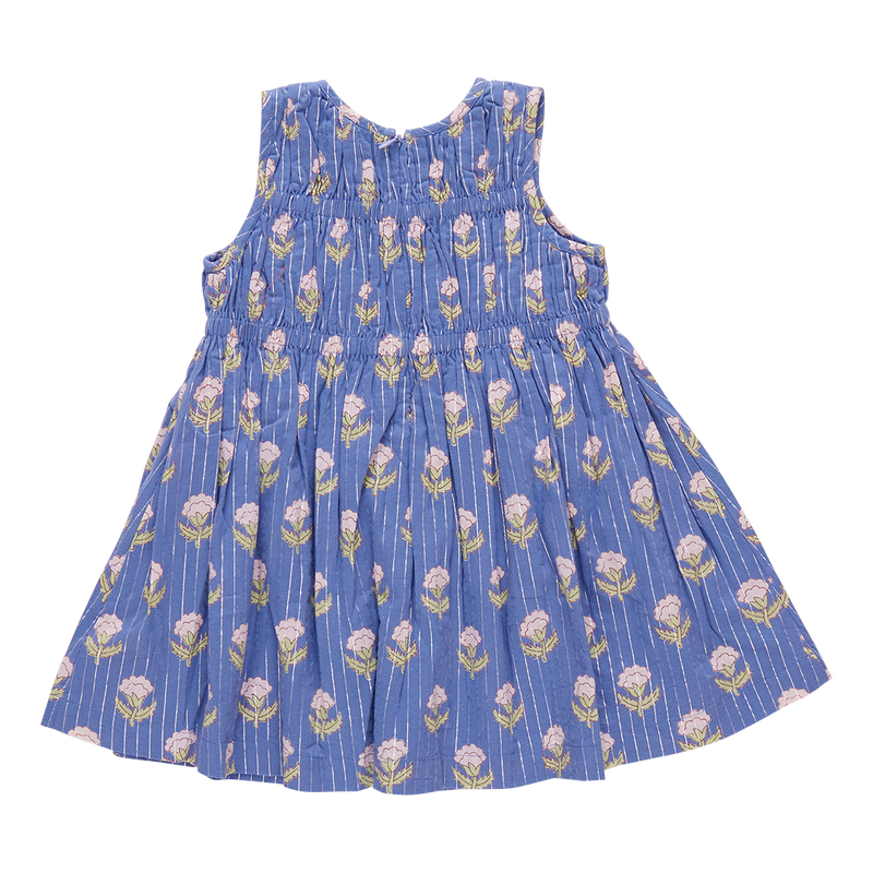 Girls Waverly Dress - Periwinkle Bud