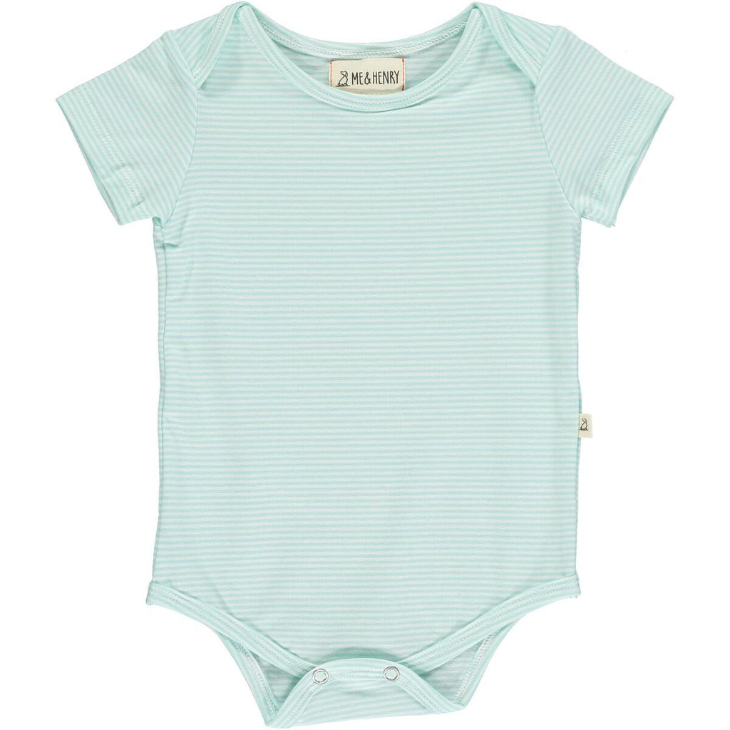 Walty Aqua Stripe Onesie