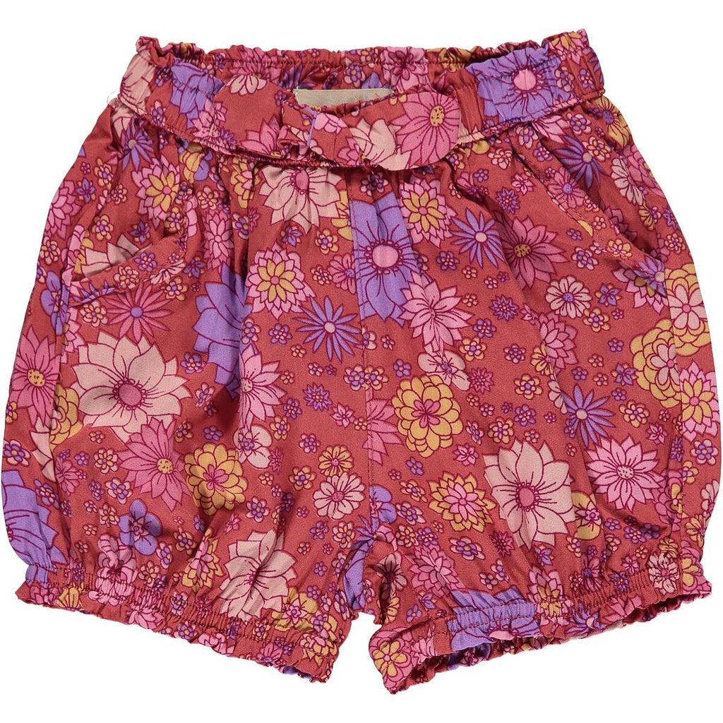 Lucy Shorts | Coral Retro Floral