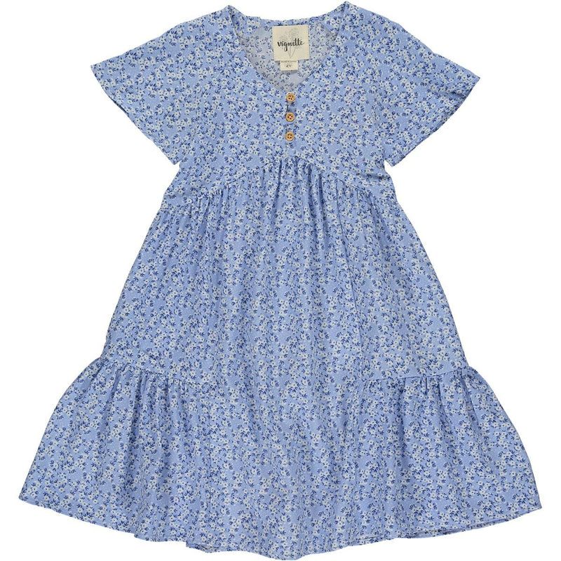 Wanda Dress | Blue Ditsy Floral