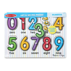 See-Inside Numbers Peg Puzzle - 10 Pieces