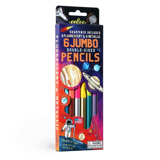 Solar System Double-Sided Fluorescent & Metallic Pencils