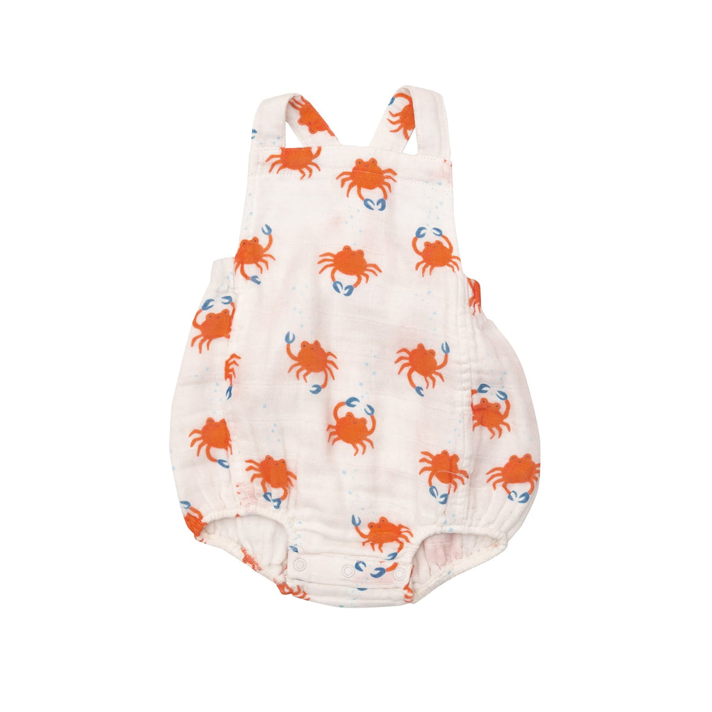 Crabby Cuties Retro Muslin Sunsuit