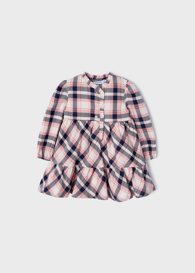 Pink & Grey Plaid Dress