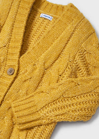 Braided Knit Cardigan Honey