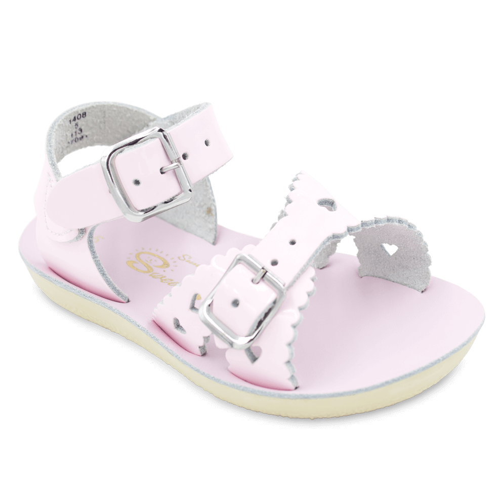 Shiny Pink Sweetheart Sandal – Bright Beginnings Boutique