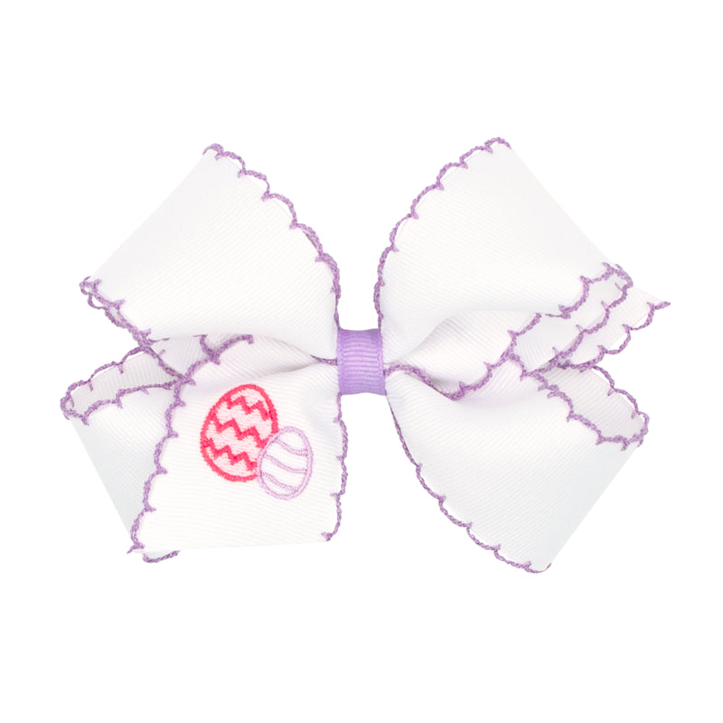 Easter Egg Embroidered Bow