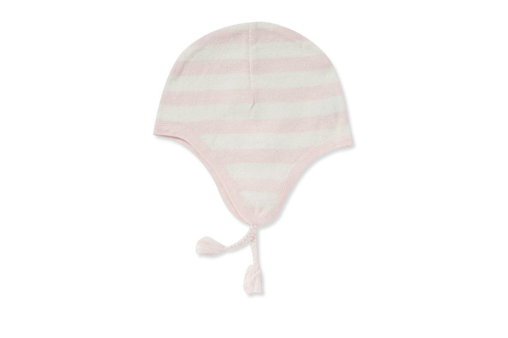 Striped Pale Pink/Pink Pilot Hat
