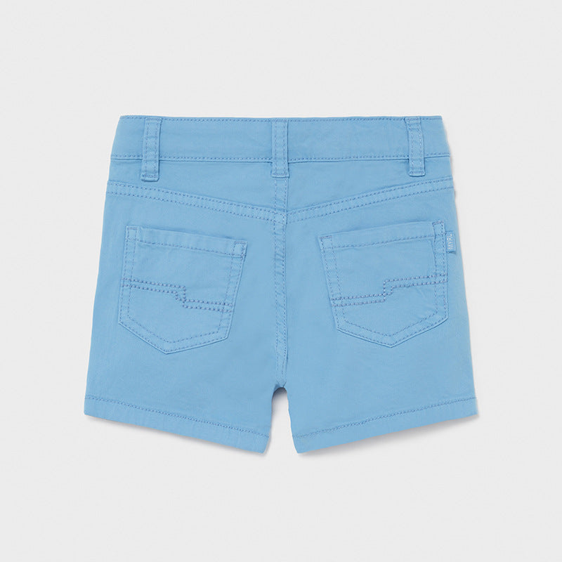 Periwinkle 5 Pocket Twill Shorts