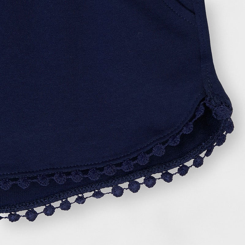 Marino Blue Pom Knit Shorts