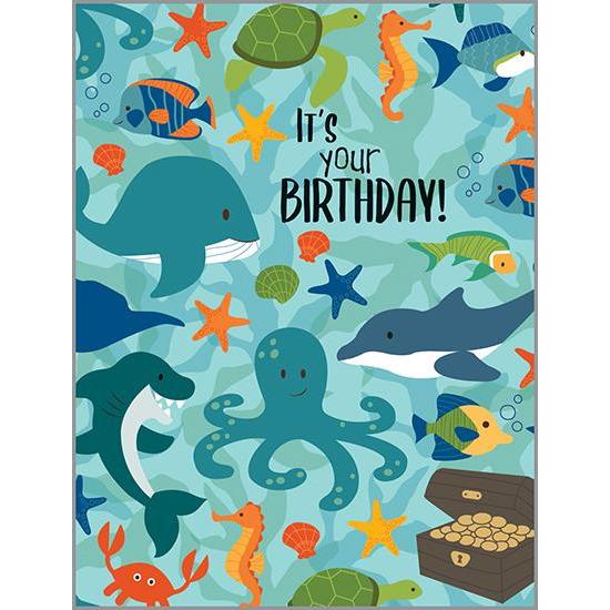 Birthday Card - Sea Creatures