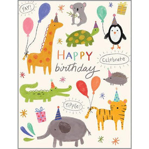Birthday Card - Little Birthday Animals