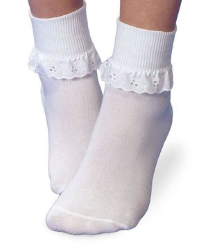 Eyelet Turn Cuff Socks