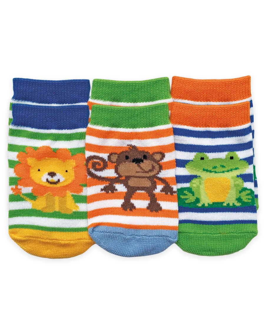 Animal Crew Multi 3-Pack Socks by Jefferies