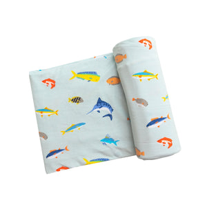Tropical Fish Swaddle Blanket