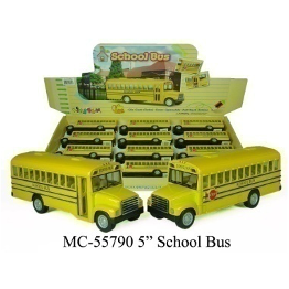 5" Pull-Back Die-Cast School Bus
