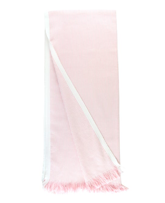 Pink Seersucker Beach Towel