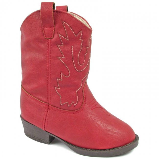 Red Western Boot Walking Stage
