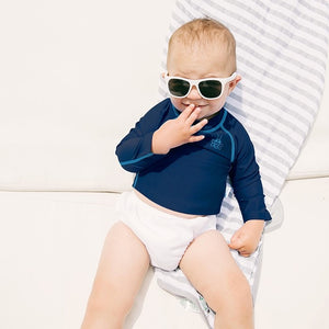 White Snap Reusable Swim Diaper