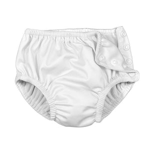 White Snap Reusable Swim Diaper