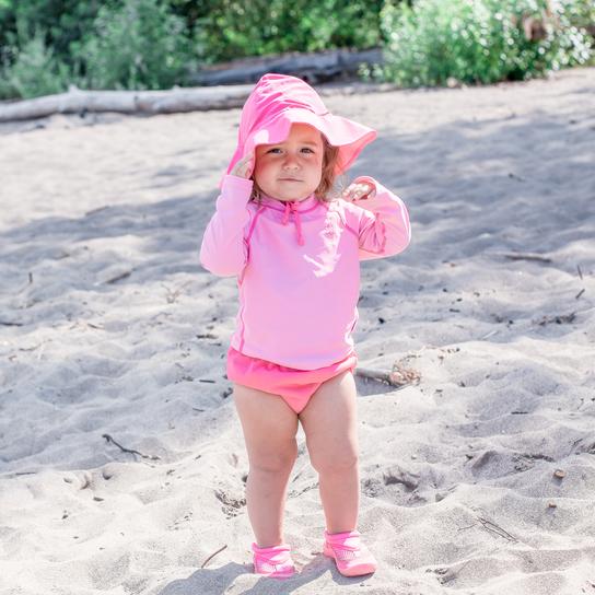 Hot Pink Snap Reusable Swim Diaper