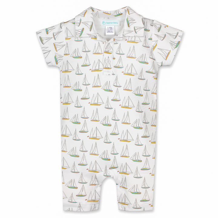 Collared Romper | Sailing Yachts