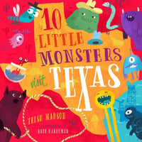 10 Little Monsters Visit Texas - Book