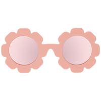 Flower Sunglasses - Peachy Keen with Rose Gold Mirrored Polarized Lens
