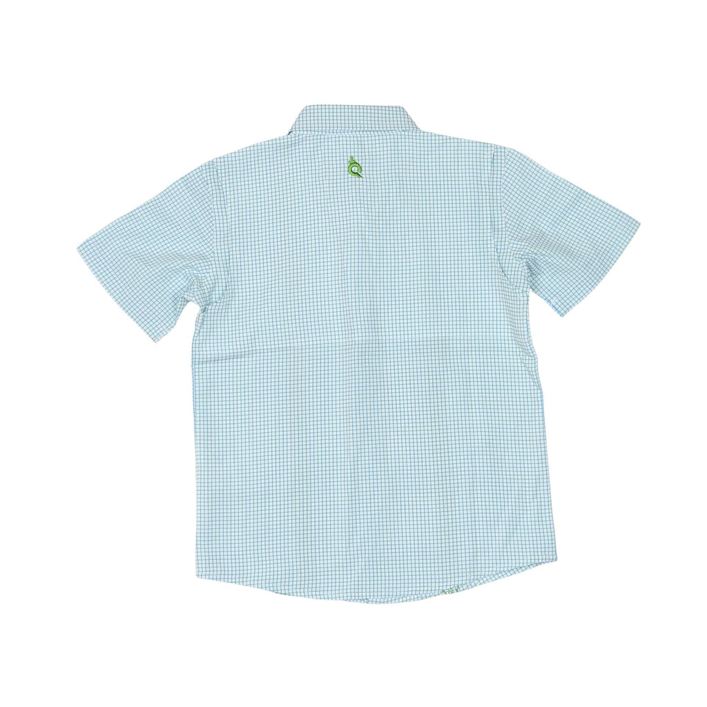 Light Blue Check & Light Green Guayabera