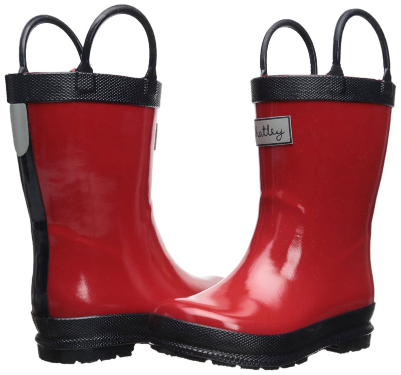 Hatley Red & Navy Rain Boots