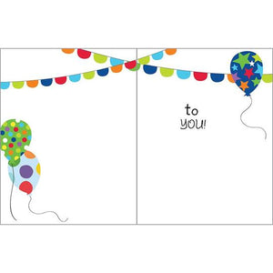 Birthday Card - Balloons & Banners