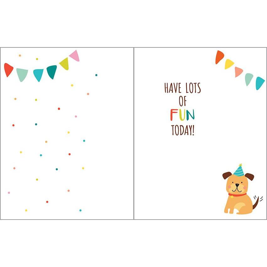 Birthday Card - Party Puppy